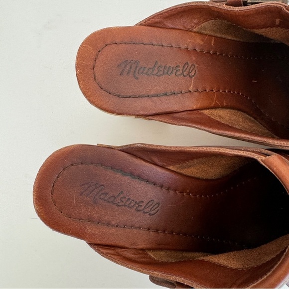 Madewell Womens Y2K Retro Classic Clog With Fringe Brown Leather Size 8.5 - Picture 3 of 9